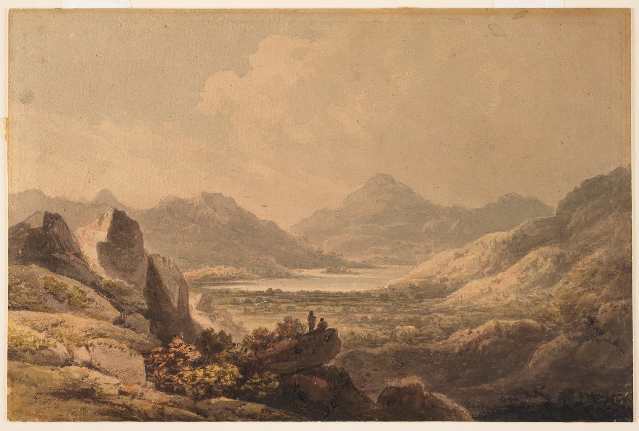 Paisaje Lacustre (Killarney), principios del siglo XIX de Francis Nicholson