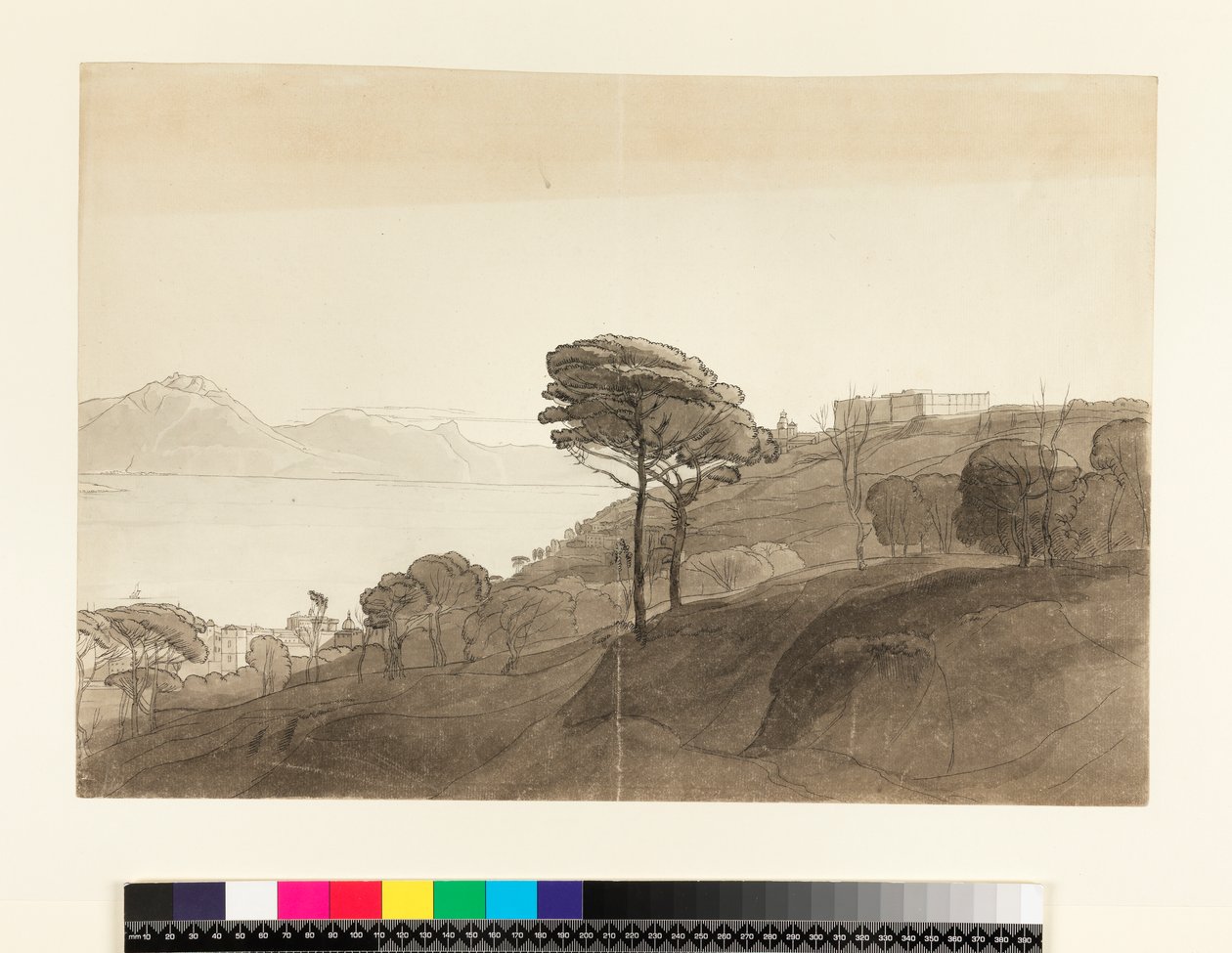Vista de la Bahía de Nápoles y el Monte Lactarius, 1781 de Francis Towne