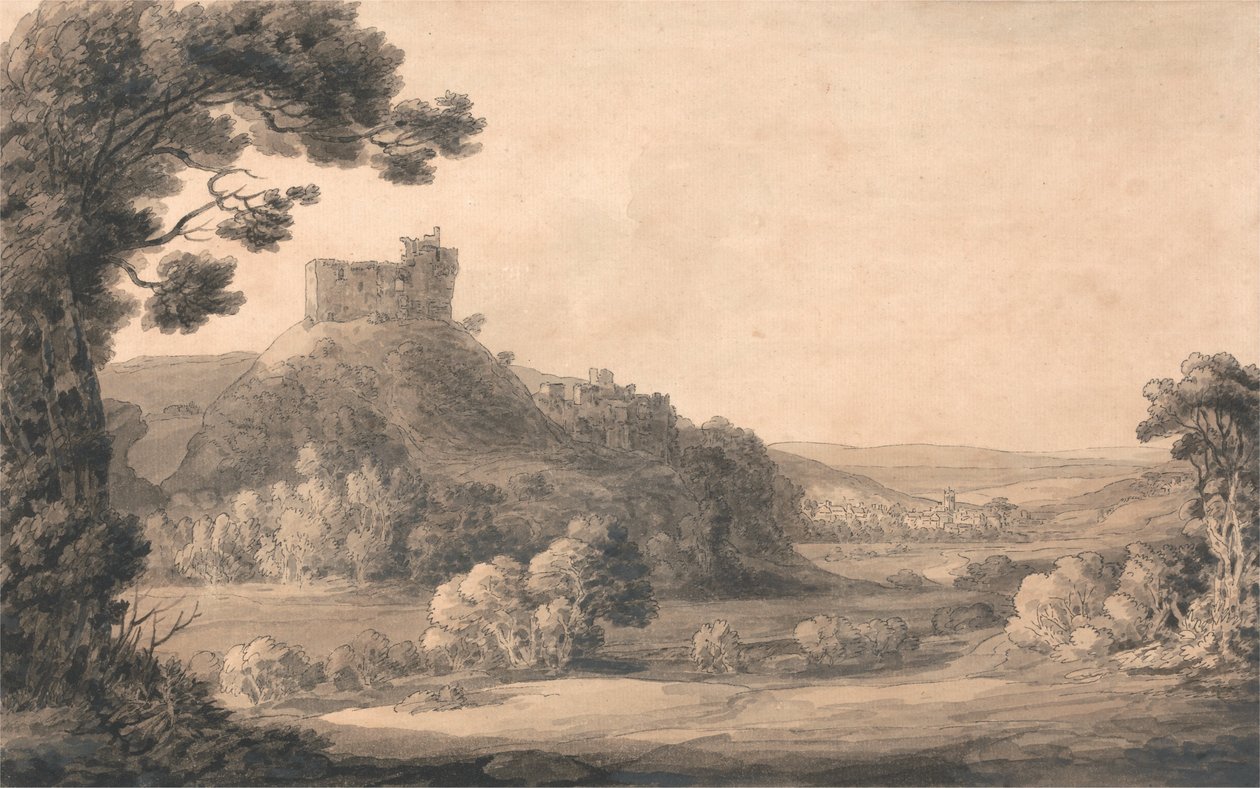 Castillo de Oakhampton de Francis Towne