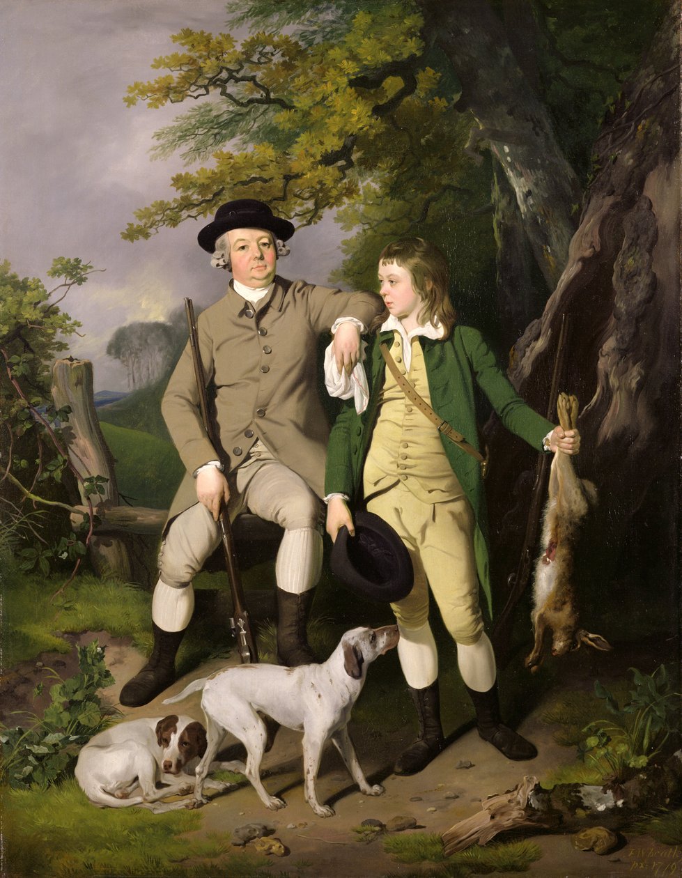 Retrato de un Deportista con su Hijo, 1779 de Francis Wheatley