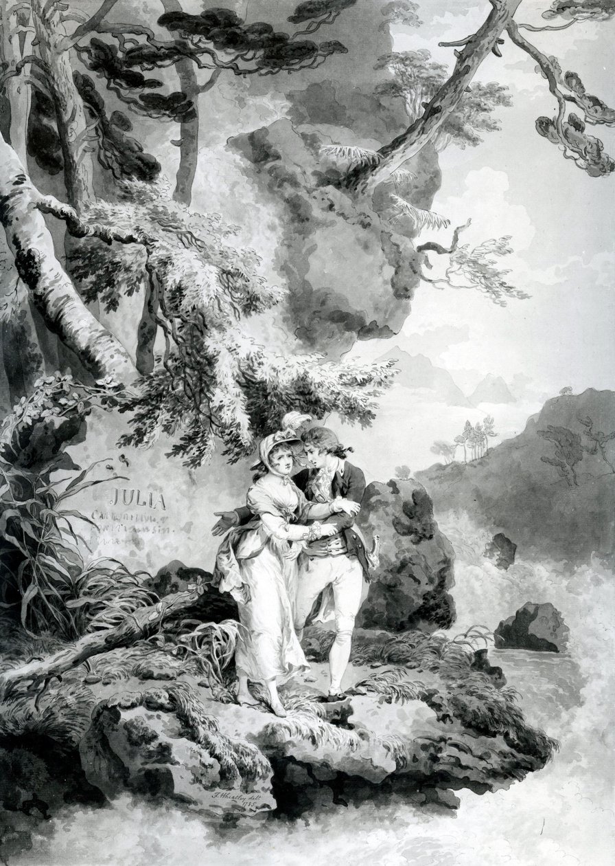 San Preux y Julia de Francis Wheatley