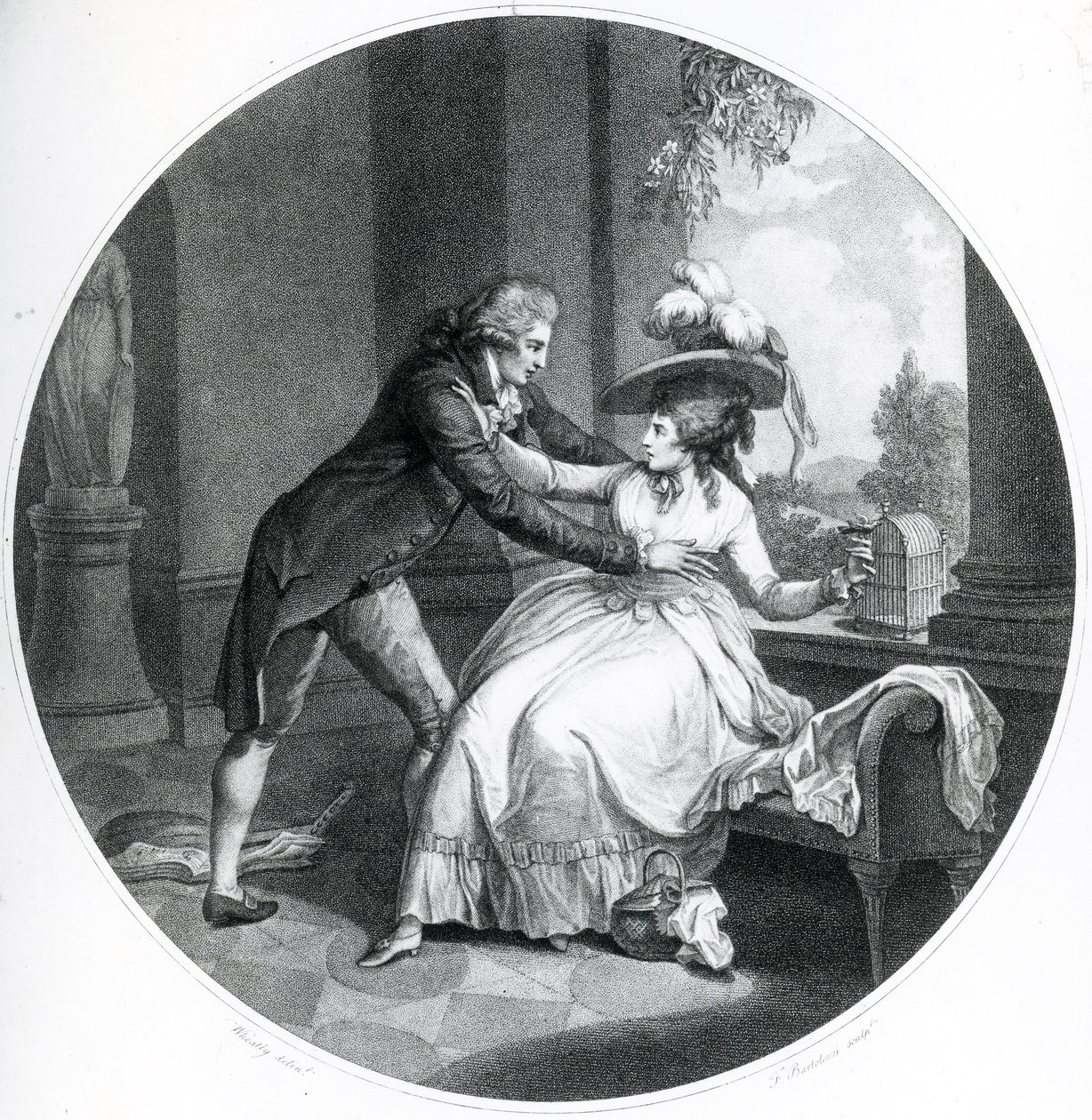 El jilguero, 1789 de Francis Wheatley