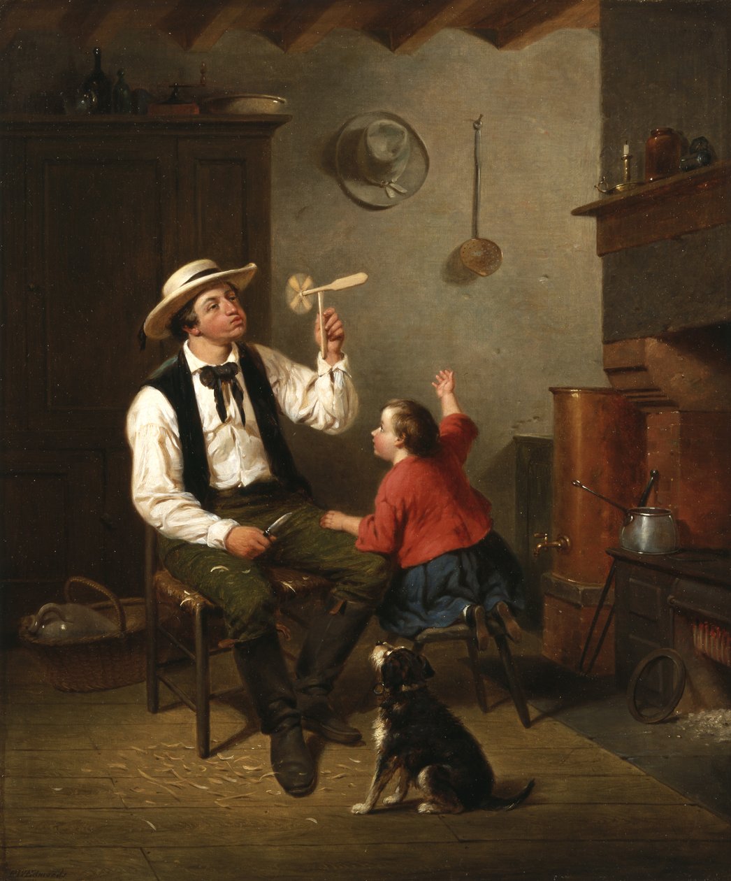 El Molino de Viento, 1858 de Francis William Edmonds