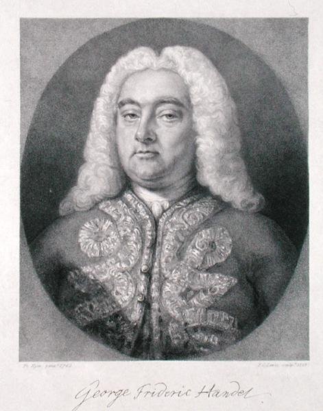 George Frederick Handel (1685-1759) grabado por Frederick Christian Lewis I (1779-1856) 1828 de Francis (after) Kyte