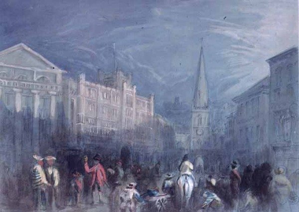 Vista de Broad Street, Bristol de Francis Abel William Taylor Armstrong