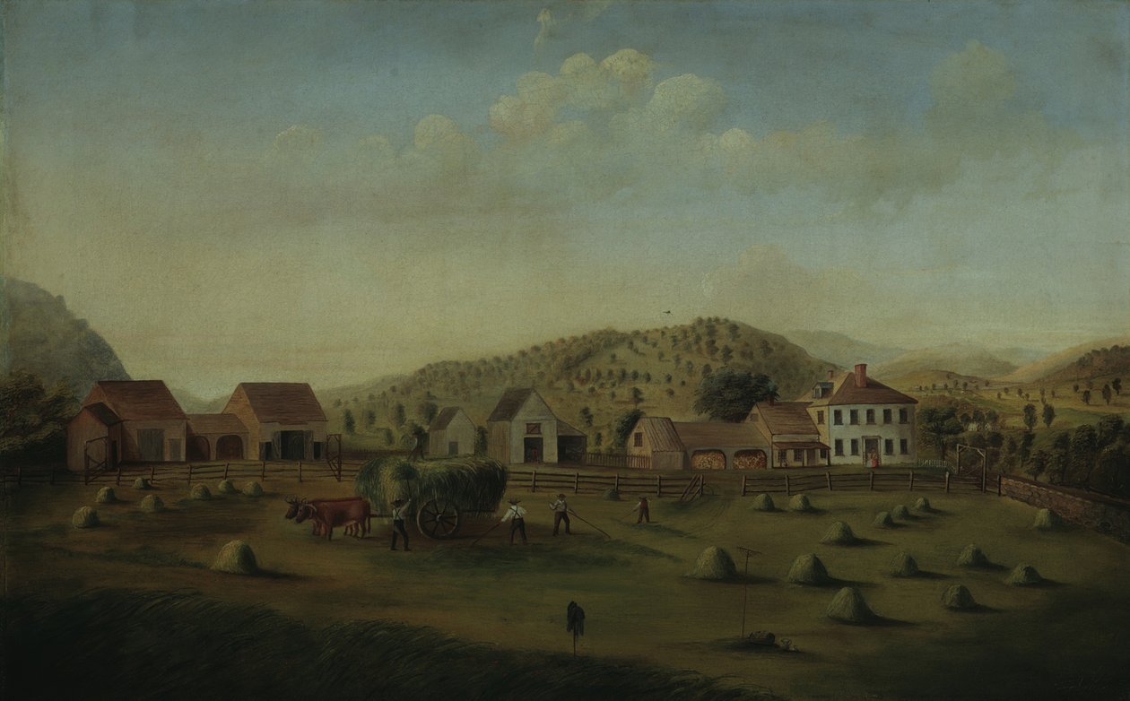 Granja Leete, West Claremont, New Hampshire, ca. 1822 de Francis Alexander