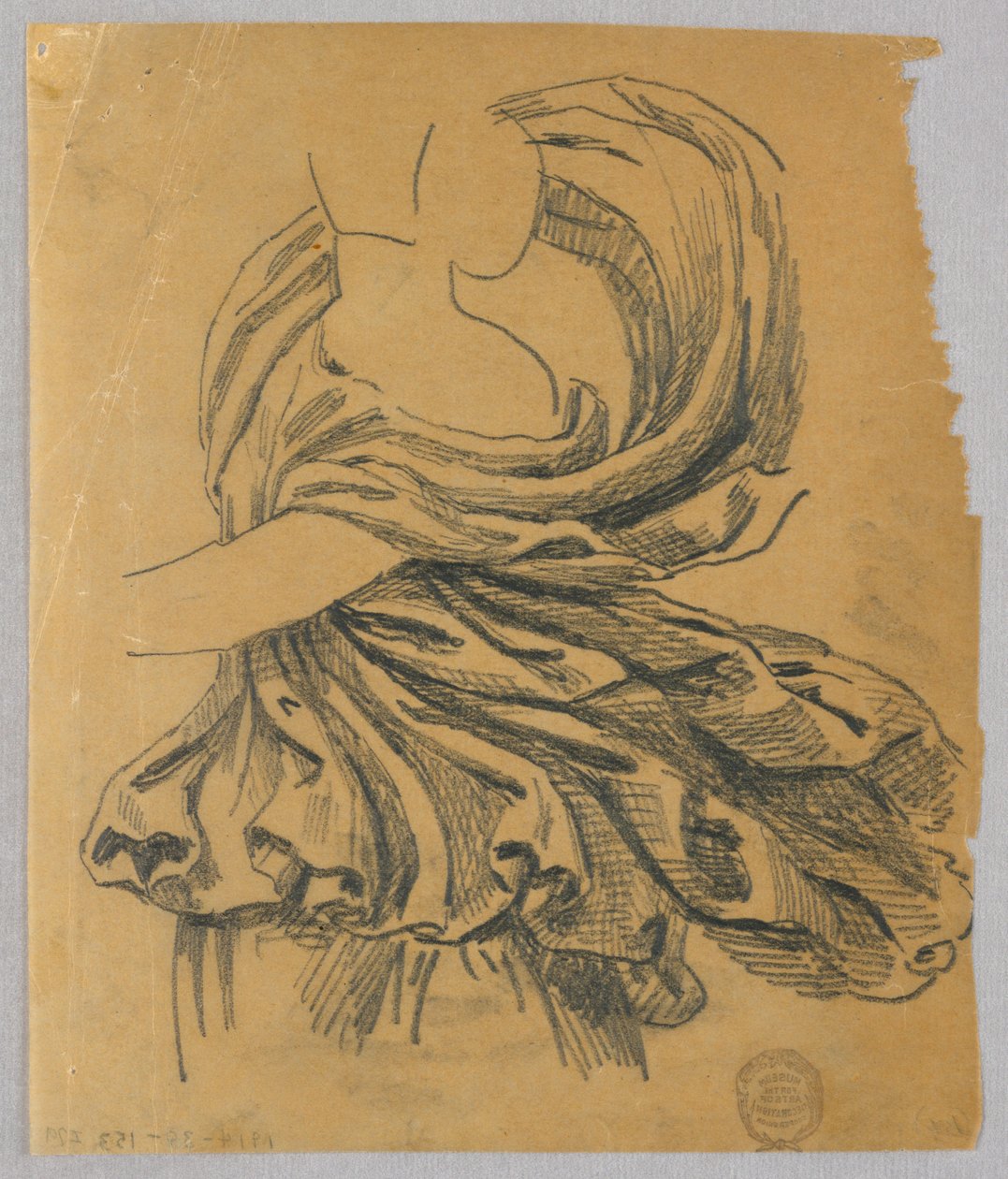 Estudio de drapeado de Francis Augustus Lathrop
