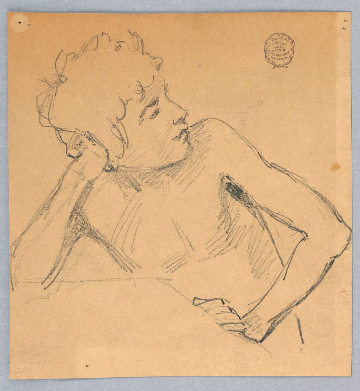 Estudio de figura de Francis Augustus Lathrop
