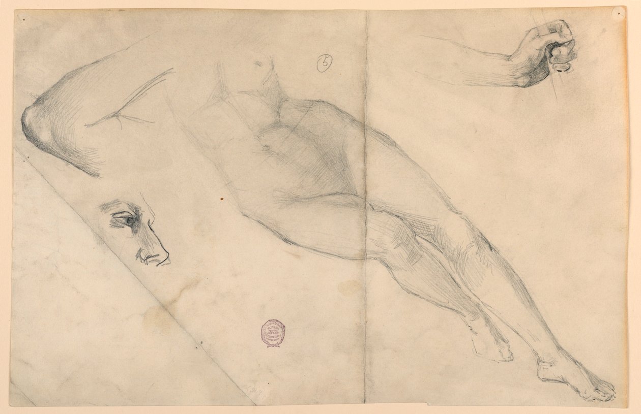 Estudio de desnudo de Francis Augustus Lathrop