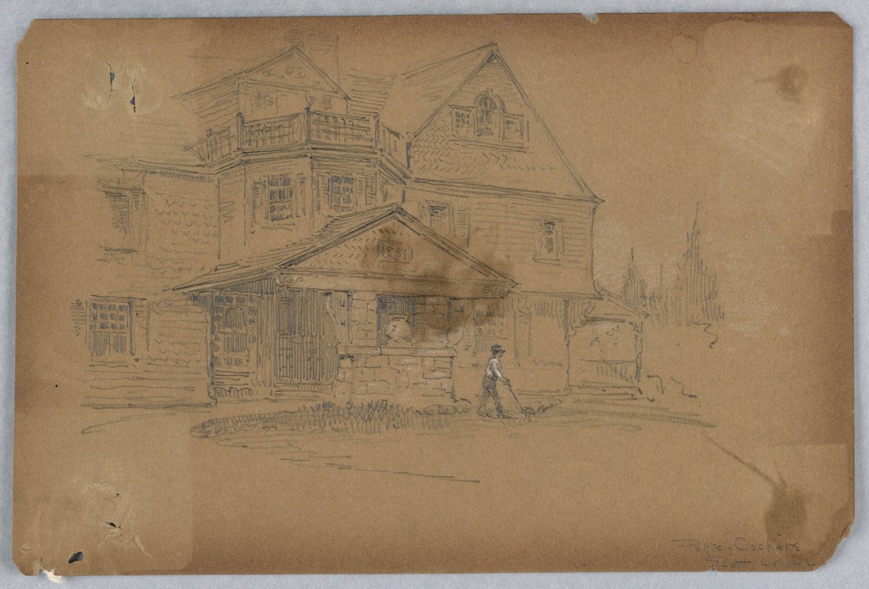 Porte-cochère, Scott Cottage de Francis Augustus Lathrop