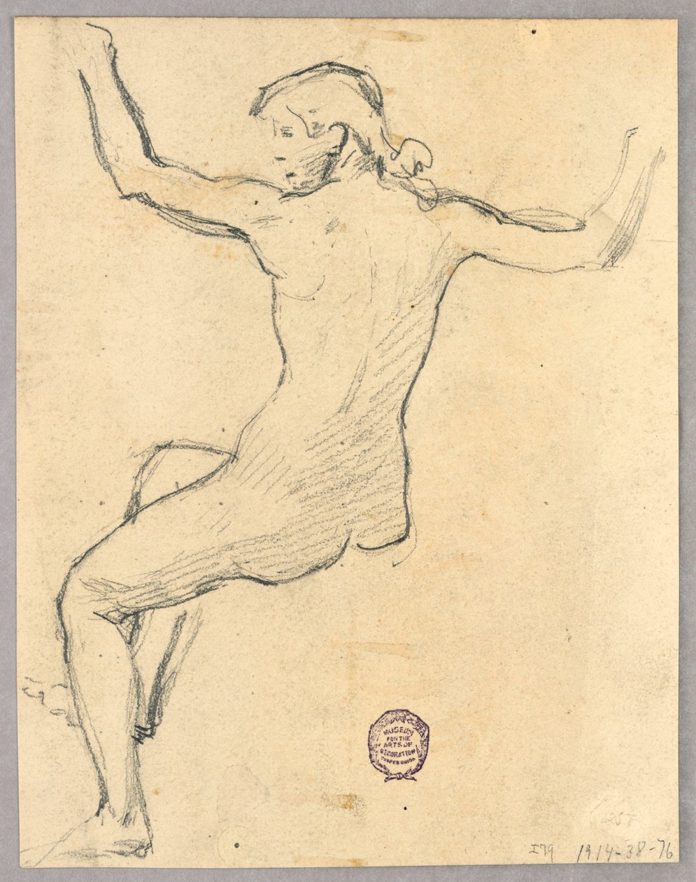 Boceto para "Noche" de Francis Augustus Lathrop