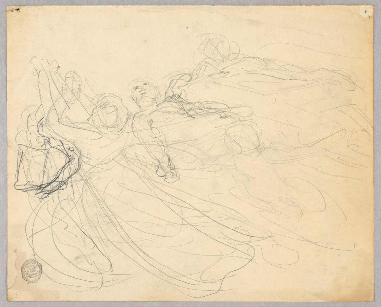 Boceto de Grupo Figural para la Ascensión de Francis Augustus Lathrop