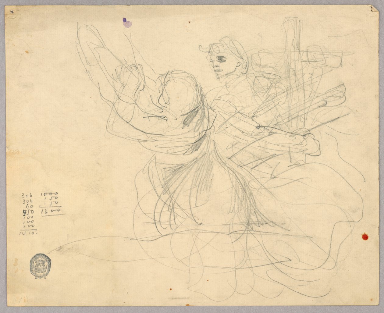 Boceto de Figuras para la Ascensión de Francis Augustus Lathrop