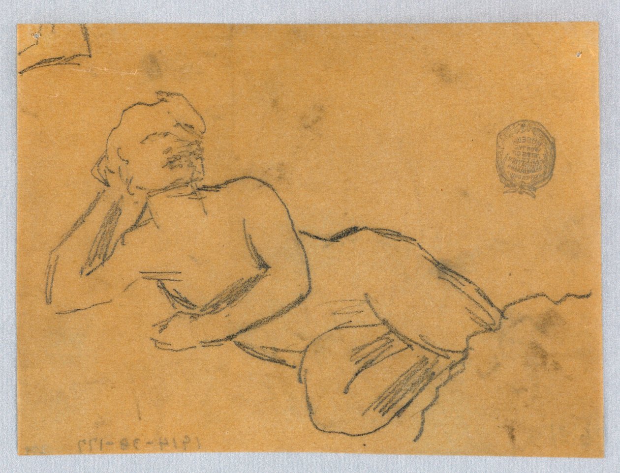 Boceto de una mujer desnuda de Francis Augustus Lathrop
