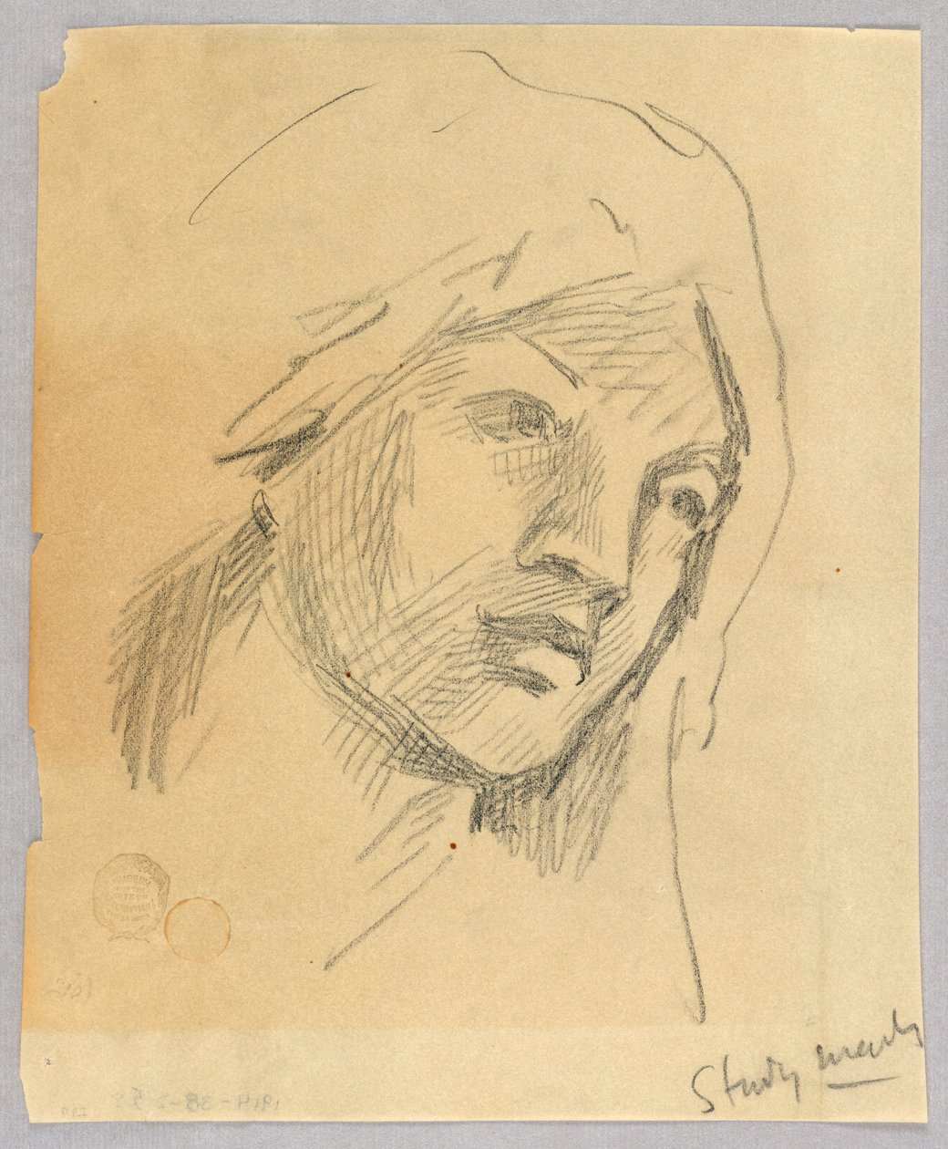 Boceto de la Cabeza de una Mujer de Francis Augustus Lathrop