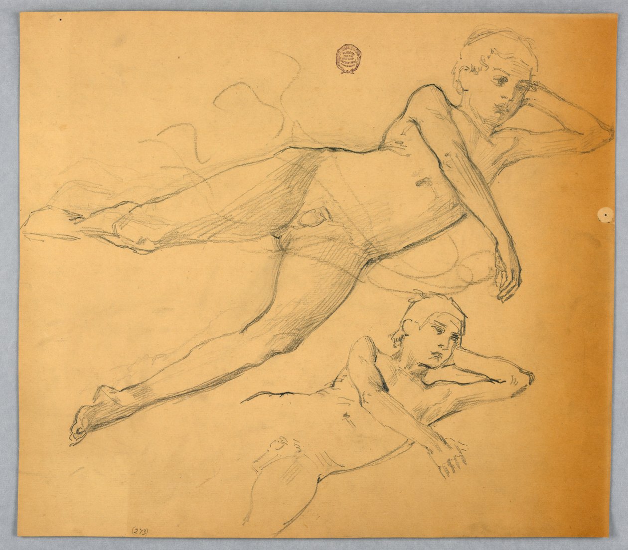 Estudios de figura desnuda de Francis Augustus Lathrop