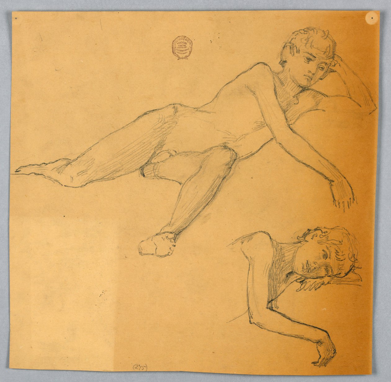 Estudios de figura desnuda de Francis Augustus Lathrop