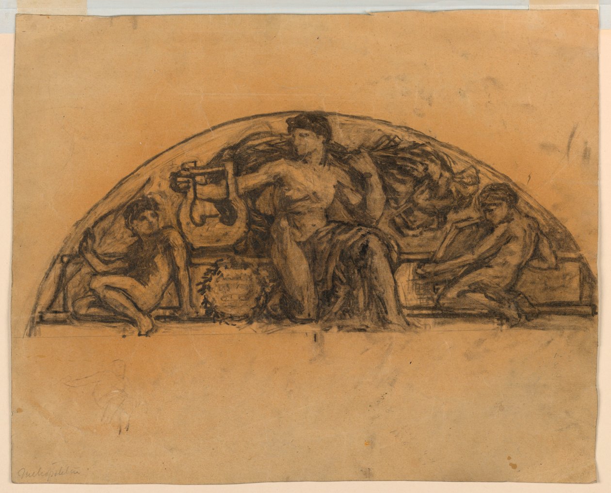 Estudio para "Apolo," Metropolitan Opera, Nueva York, NY de Francis Augustus Lathrop