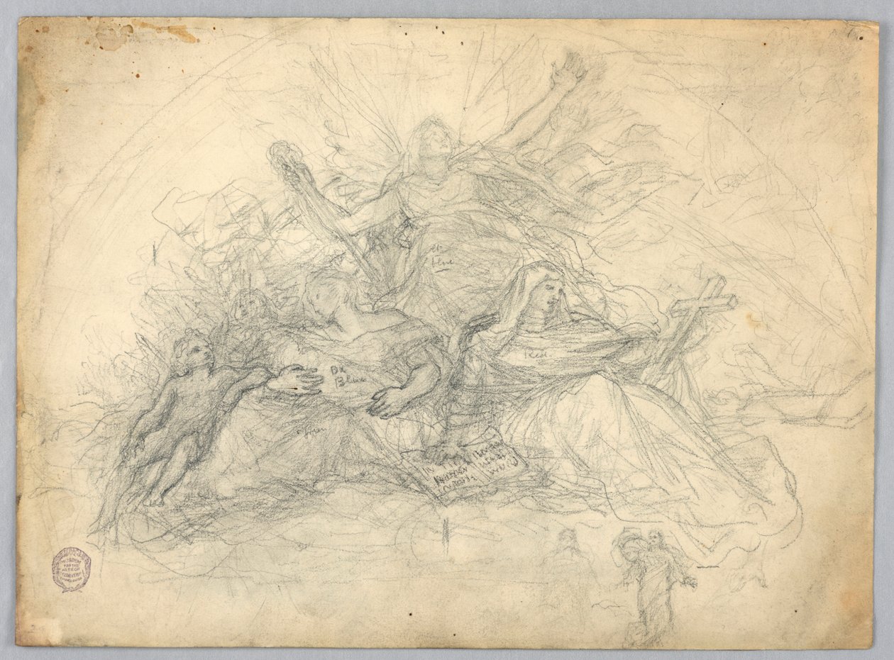Estudio para Caridad, Fe y Esperanza de Francis Augustus Lathrop