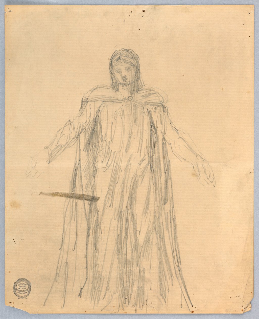 Estudio para Cristo, Presbiterio de San Bartolomé, Nueva York de Francis Augustus Lathrop