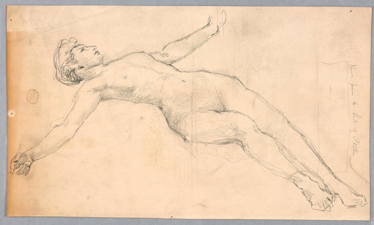 Estudio para "Diana y sus asistentes entre las constelaciones" de Francis Augustus Lathrop