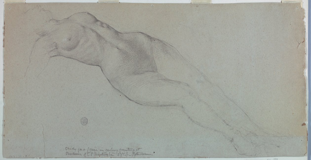 Estudio para "Diana y sus asistentes entre las constelaciones" de Francis Augustus Lathrop