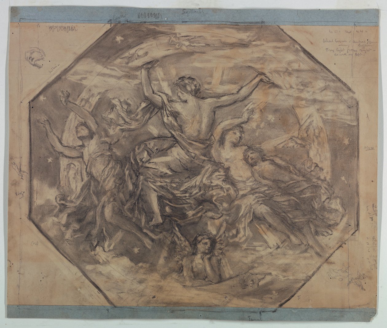 Estudio para "Zodiaco" de Francis Augustus Lathrop