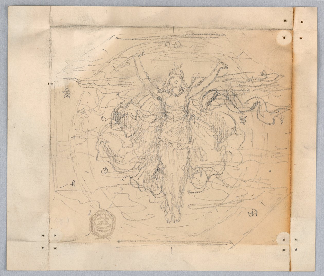 Estudio para "Zodiaco" de Francis Augustus Lathrop