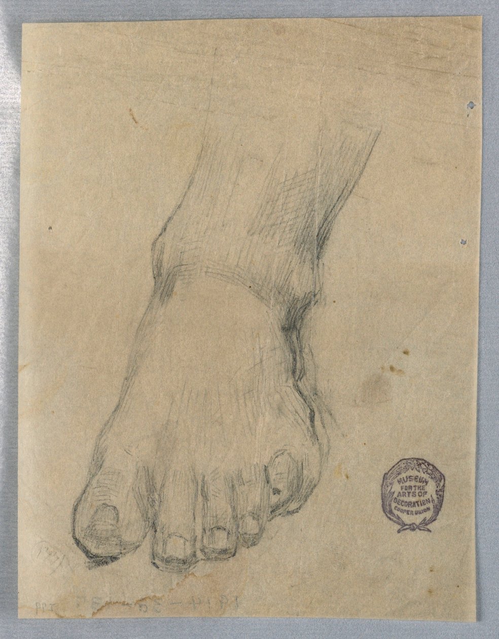 Estudio para un pie de Francis Augustus Lathrop