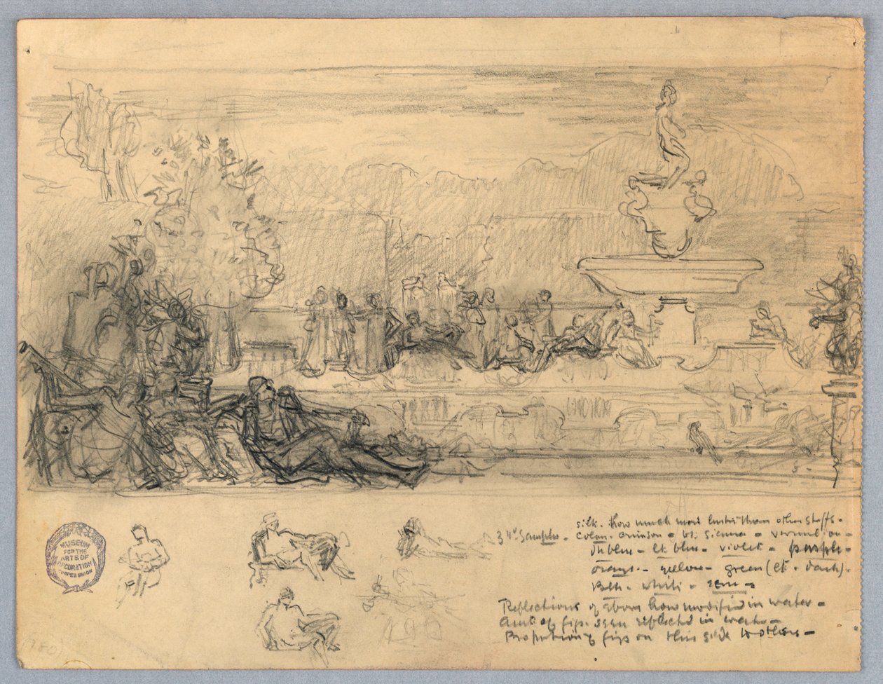 Estudio para un mural o panel de Francis Augustus Lathrop