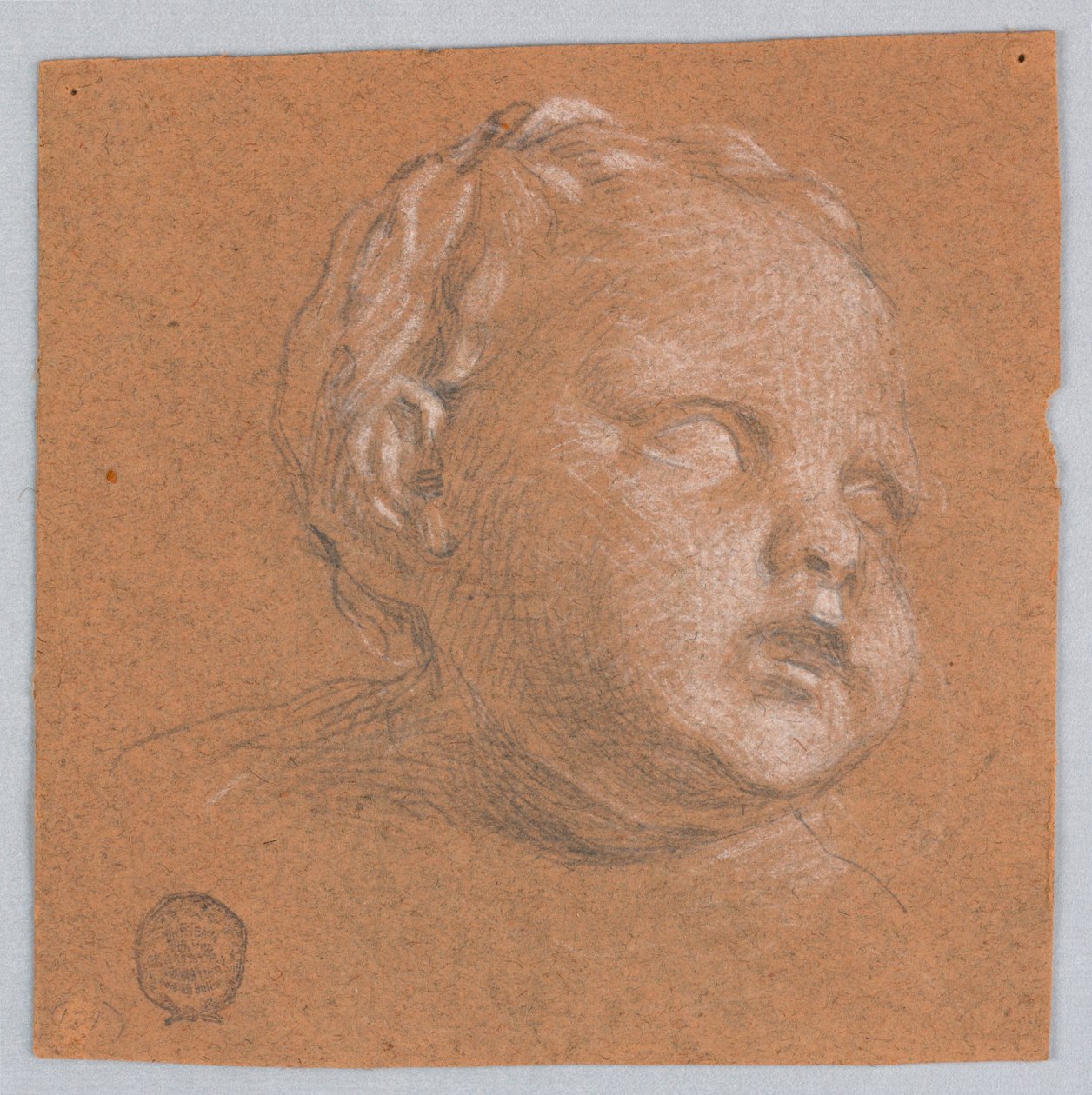 Estudio de la cabeza de un niño de Francis Augustus Lathrop
