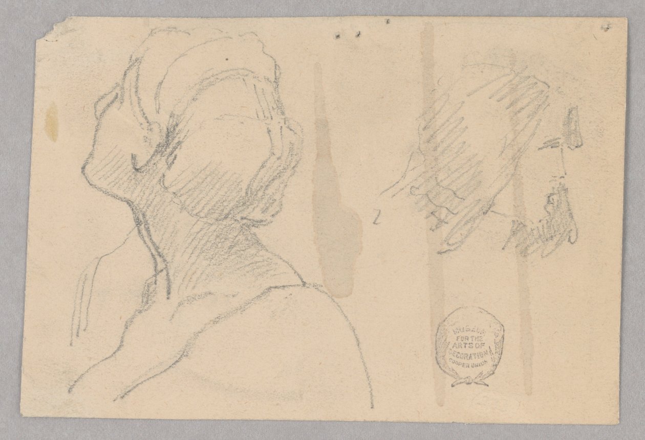 Dos Bocetos de la Cabeza de una Mujer de Francis Augustus Lathrop