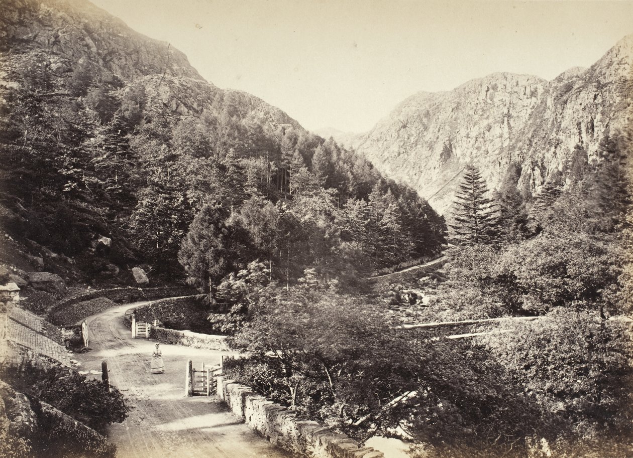 Beddgelert, paso de Aberglaslyn, desde la carretera (515) de Francis Bedford