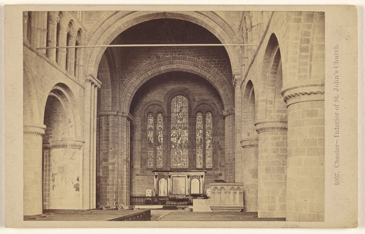 Chester - Interior de la iglesia de San Juan de Francis Bedford