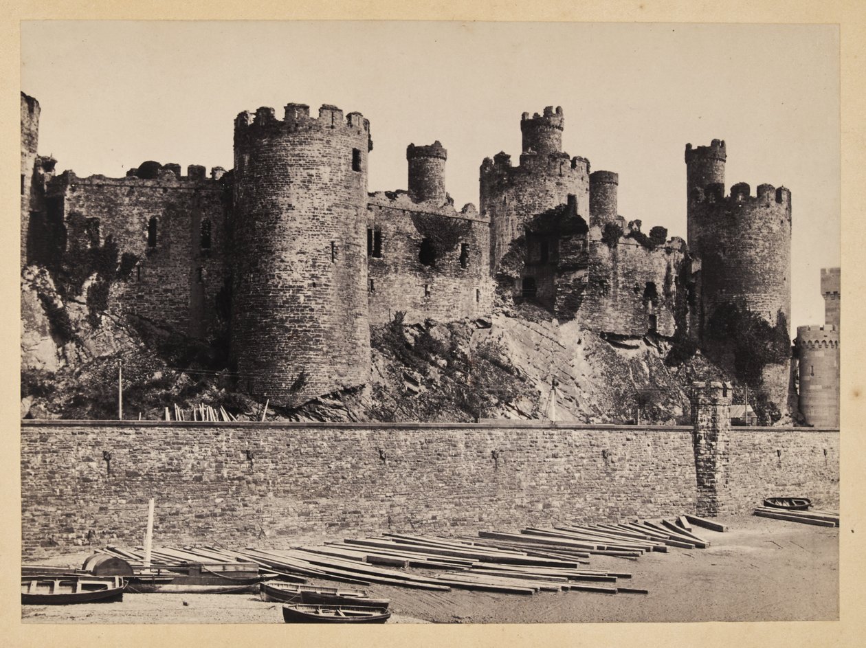 El castillo de Conway desde el arroyo de Francis Bedford