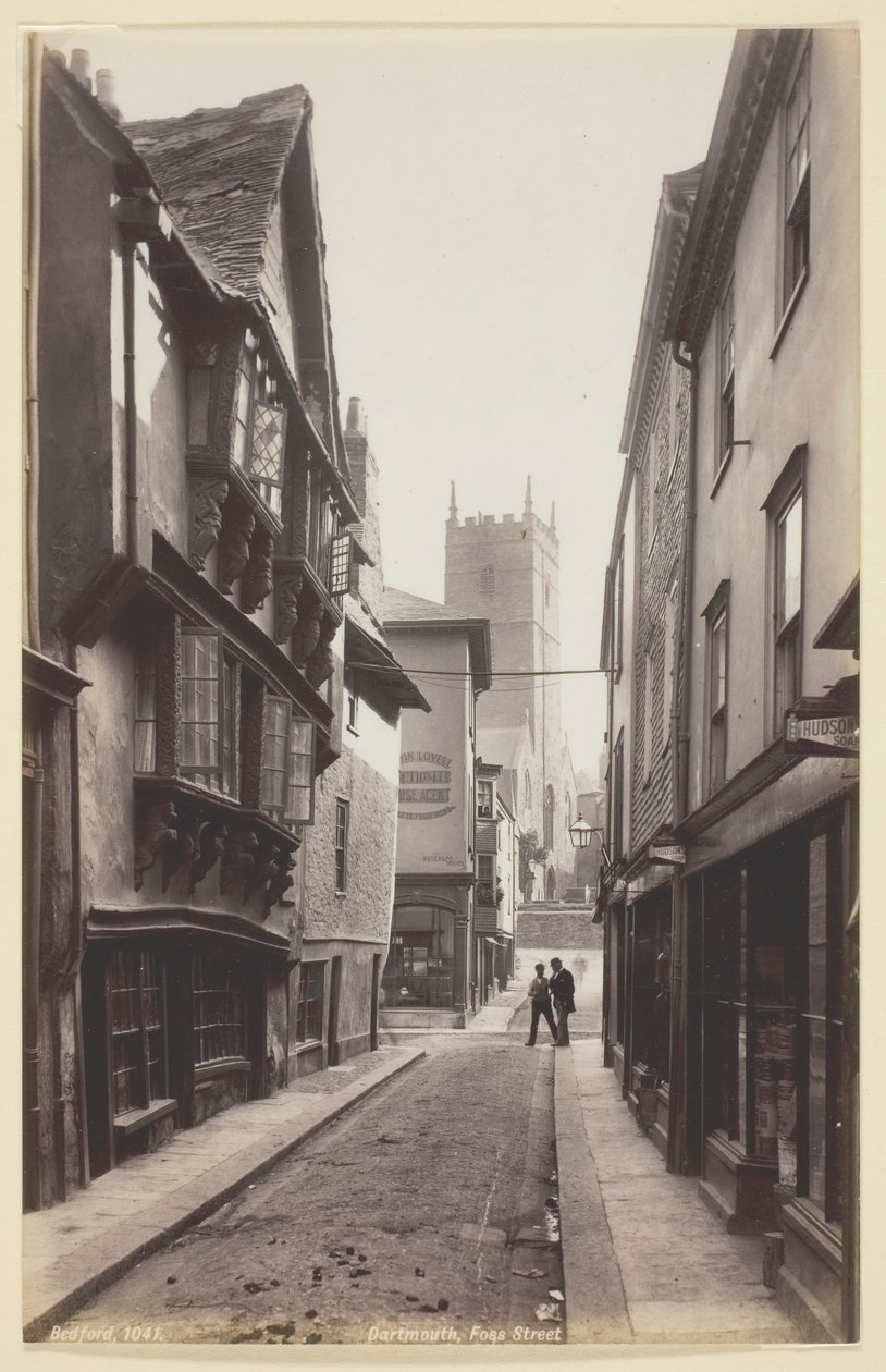 Dartmouth, Foss Street, 1860-94 de Francis Bedford