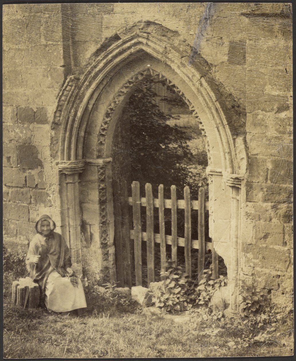 Puerta, Abadía de Rivaulx de Francis Bedford