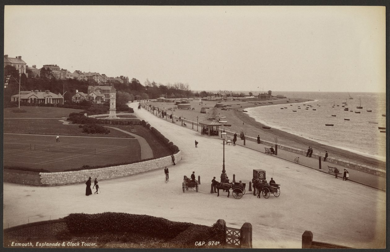 Exmouth, explanada y torre del reloj de Francis Bedford