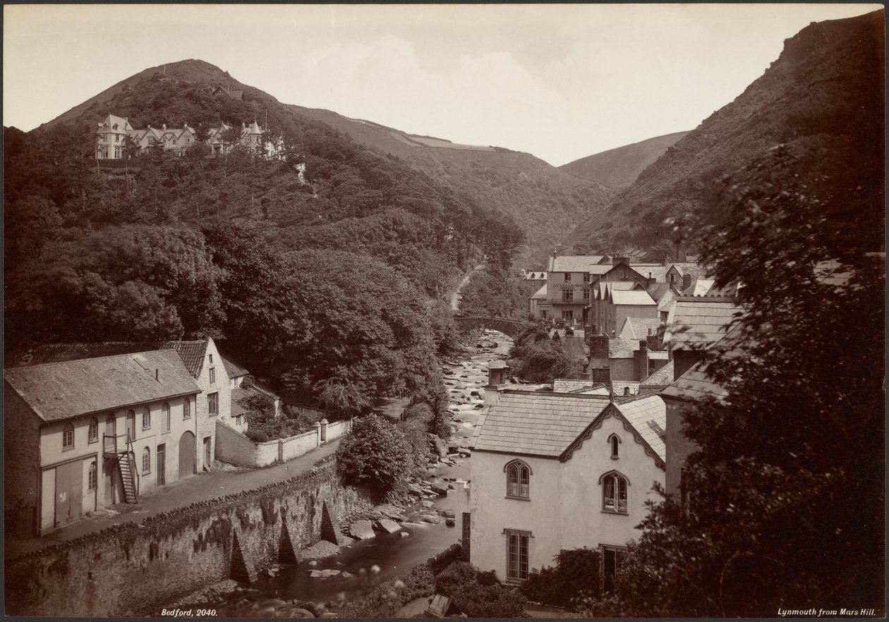 Lynmouth desde Mars Hill de Francis Bedford