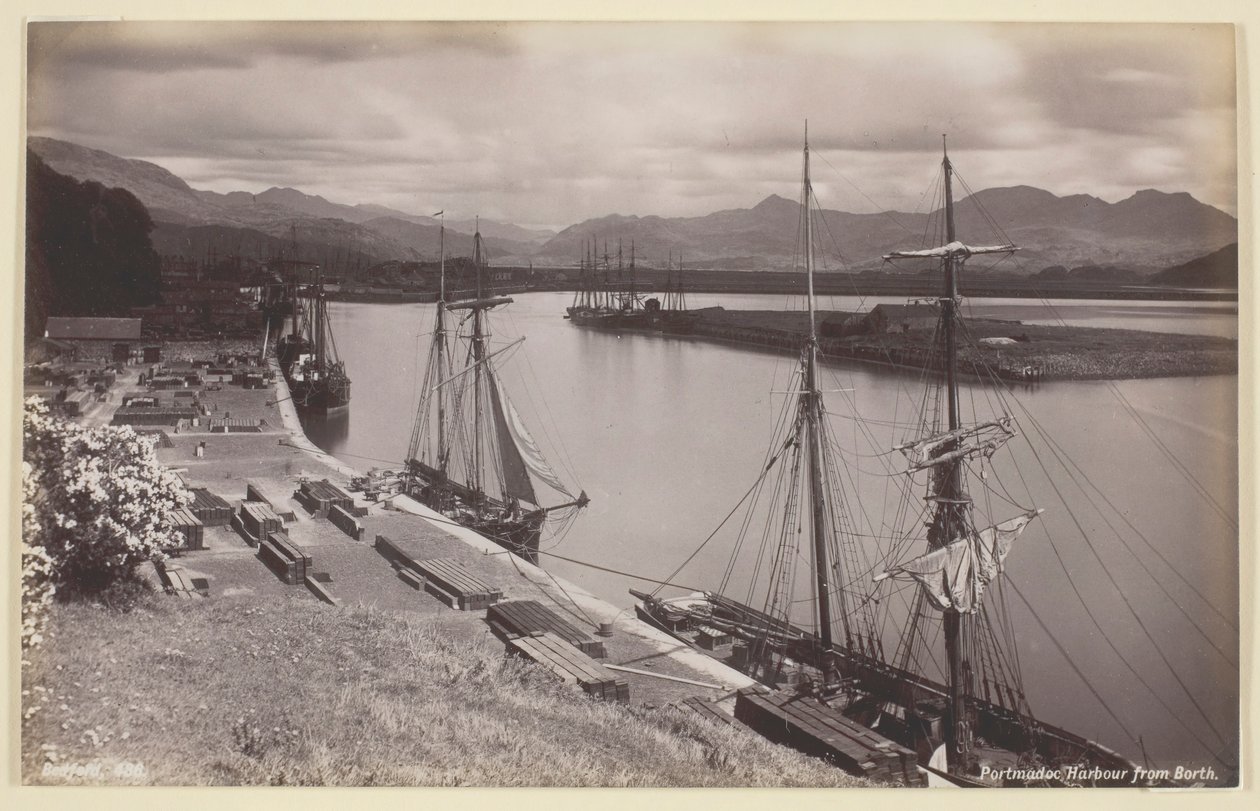 Puerto de Portmadoc desde Borth de Francis Bedford