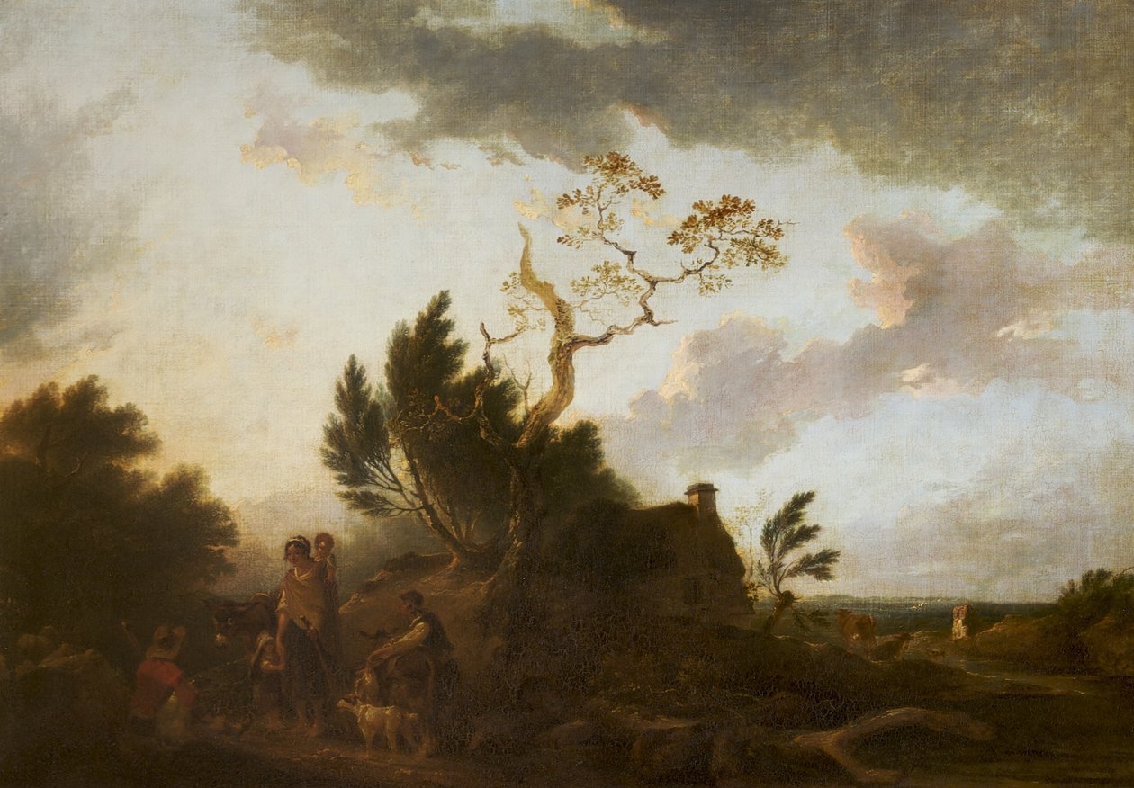 Un Paisaje Extenso con Gitanos de Francis Bourgeois