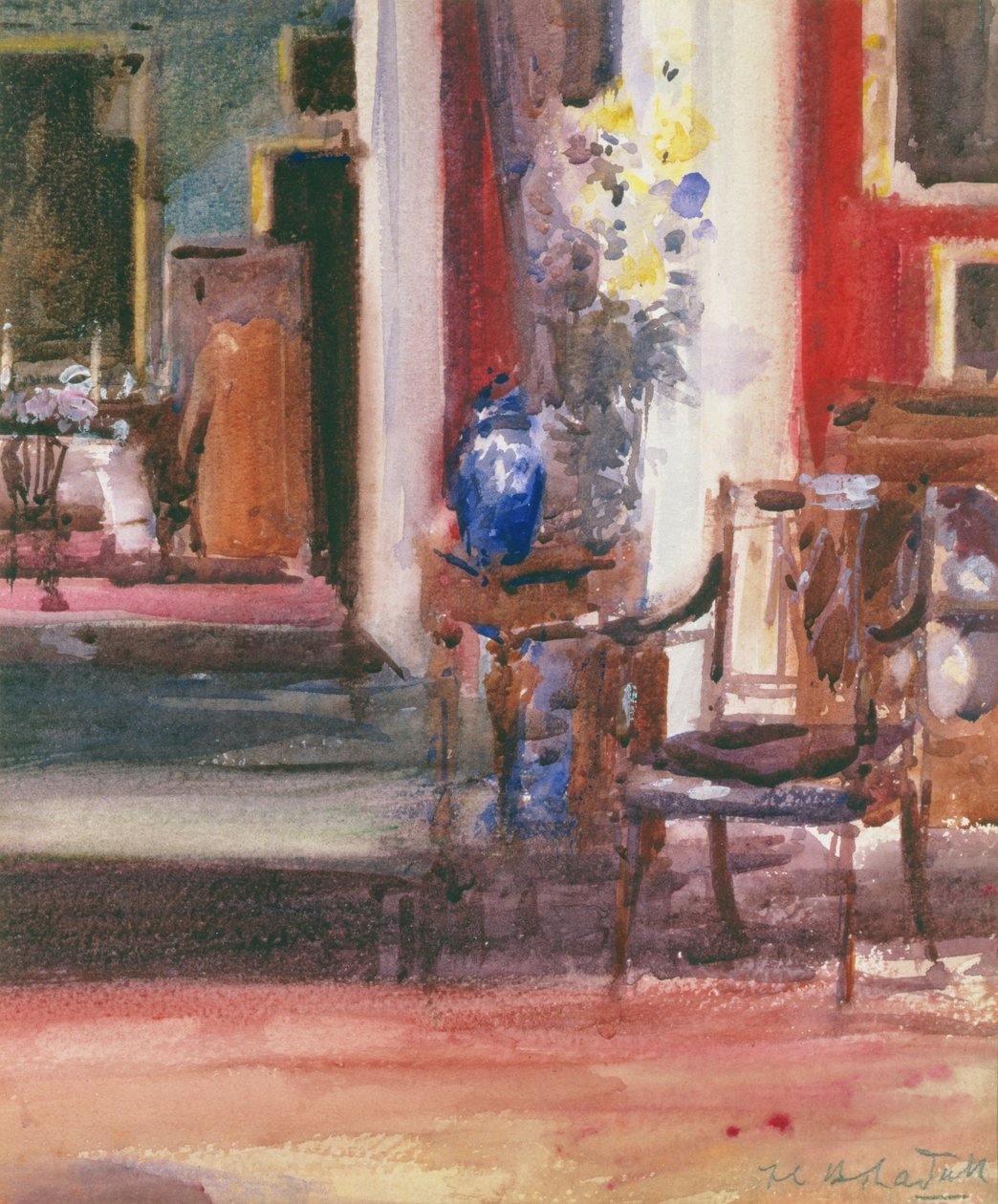 Interior de la casa del artista, Ainslie Place, Edimburgo de Francis Campbell Boileau Cadell