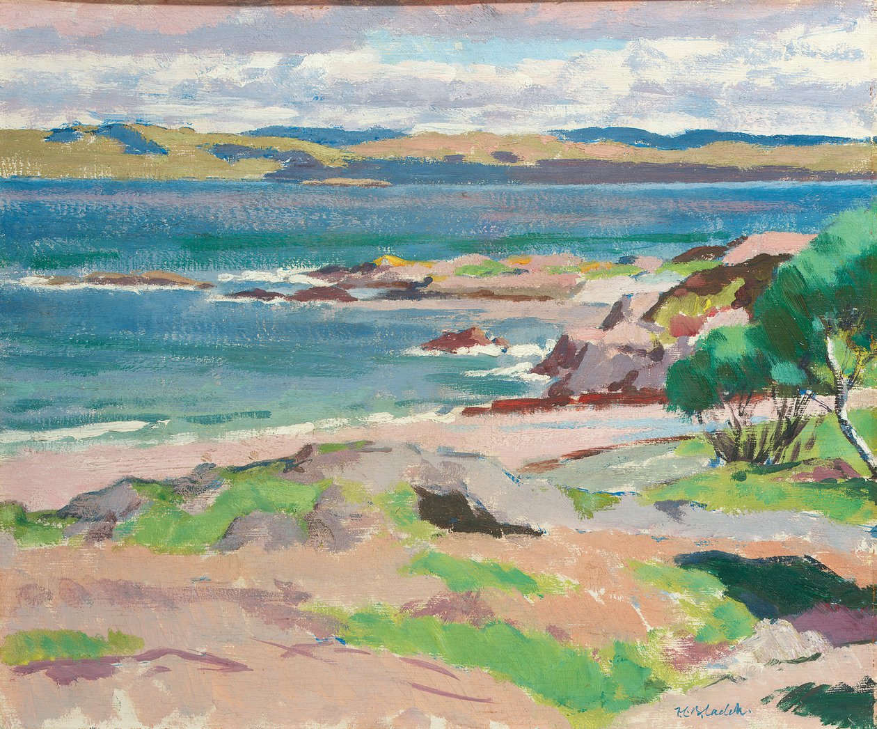 Ross de Mull desde Traigh Mhor, Iona de Francis Campbell Boileau Cadell