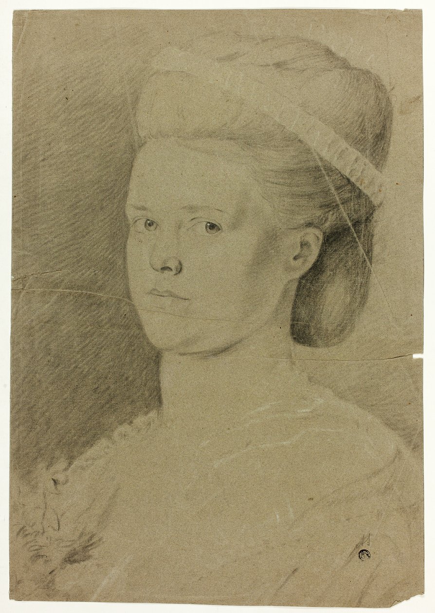 Busto retrato de una joven de Francis Cotes