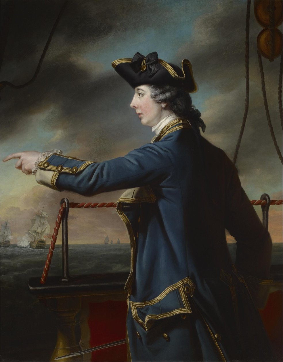 Retrato del capitán Edward Knowles, R.N. (1742-1762) de Francis Cotes