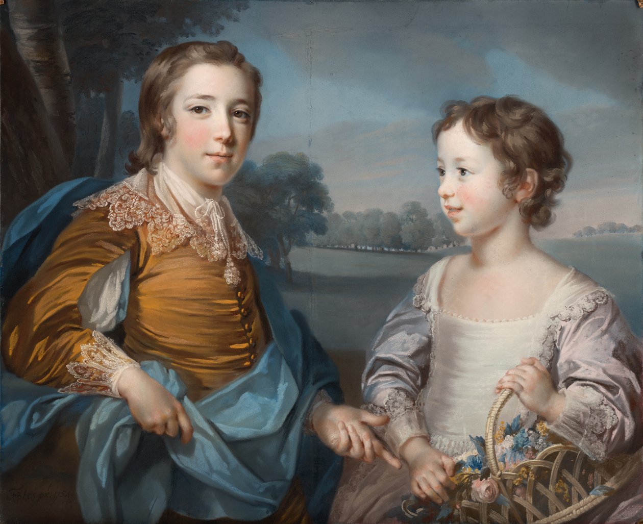 Retrato de Joseph (1741-1786) y su hermano John Gulston (1750-1764) de Francis Cotes