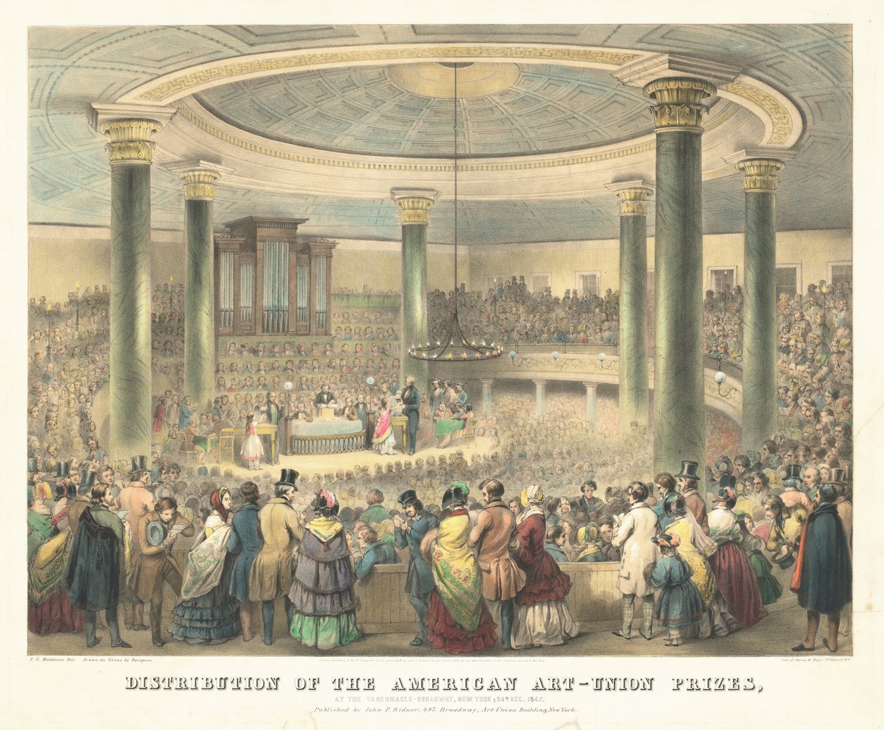 Distribución de los premios de la American Art-Union de Francis D