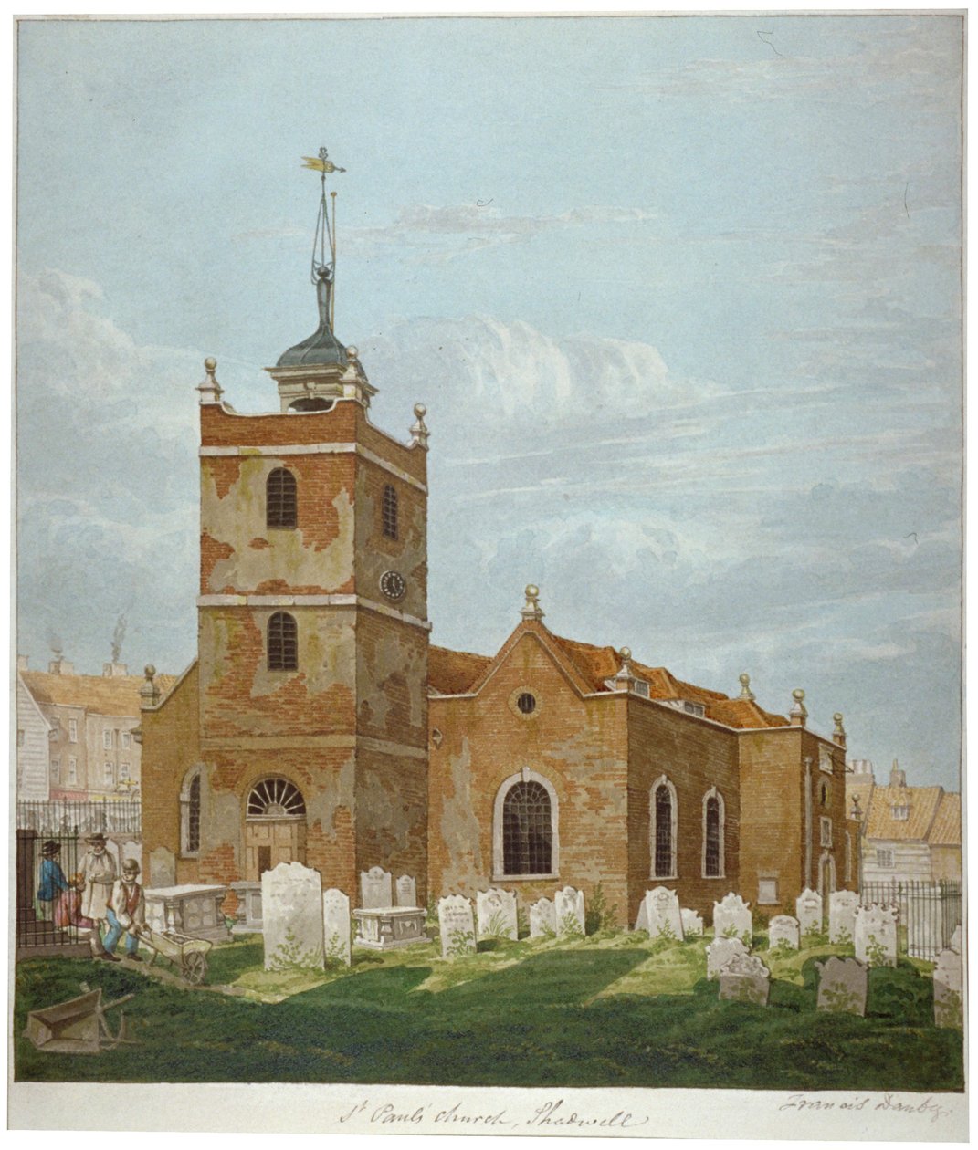 Iglesia de San Pablo, Shadwell, Londres de Francis Danby