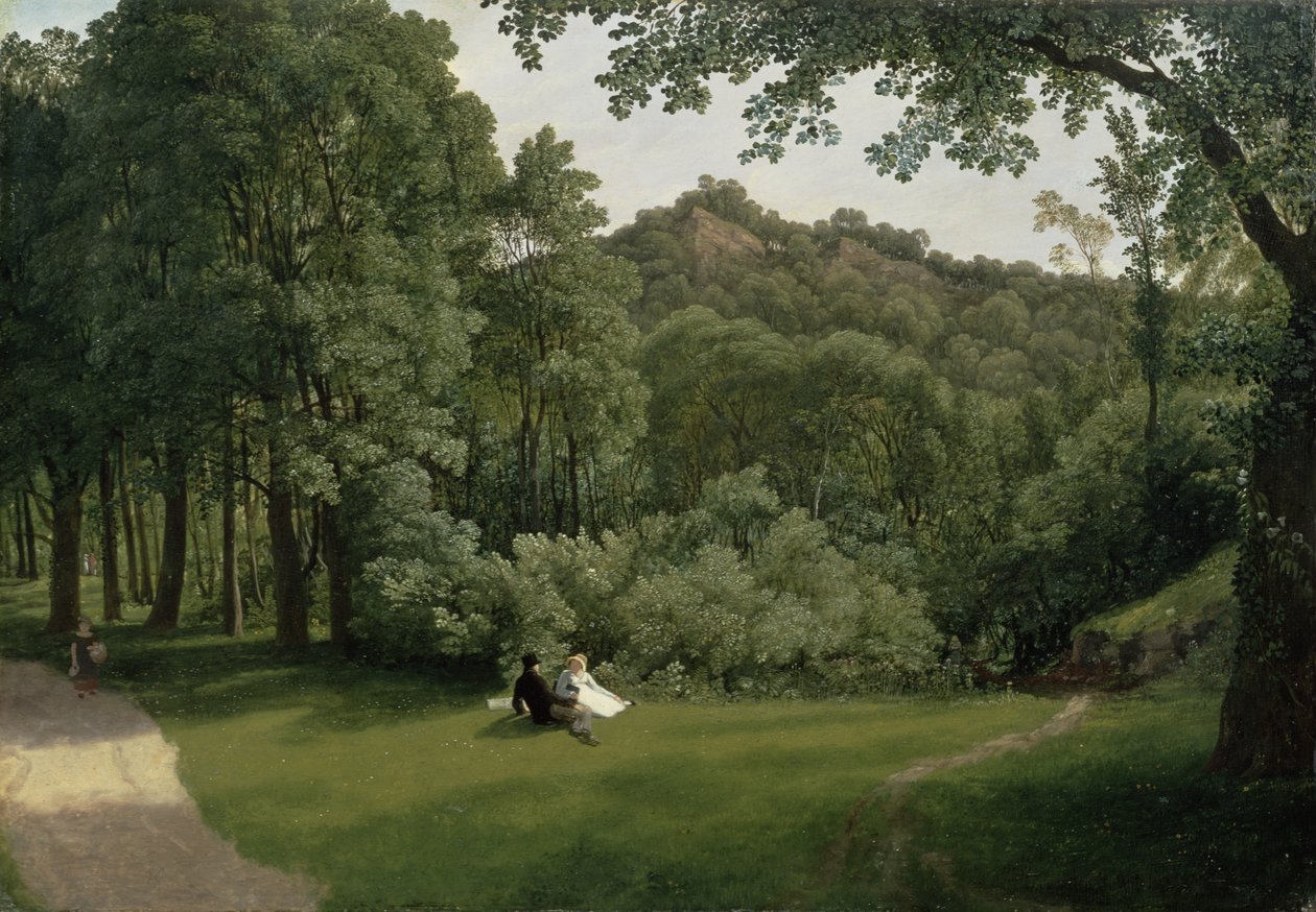 Vista de los bosques del castillo de Blaise de Francis Danby