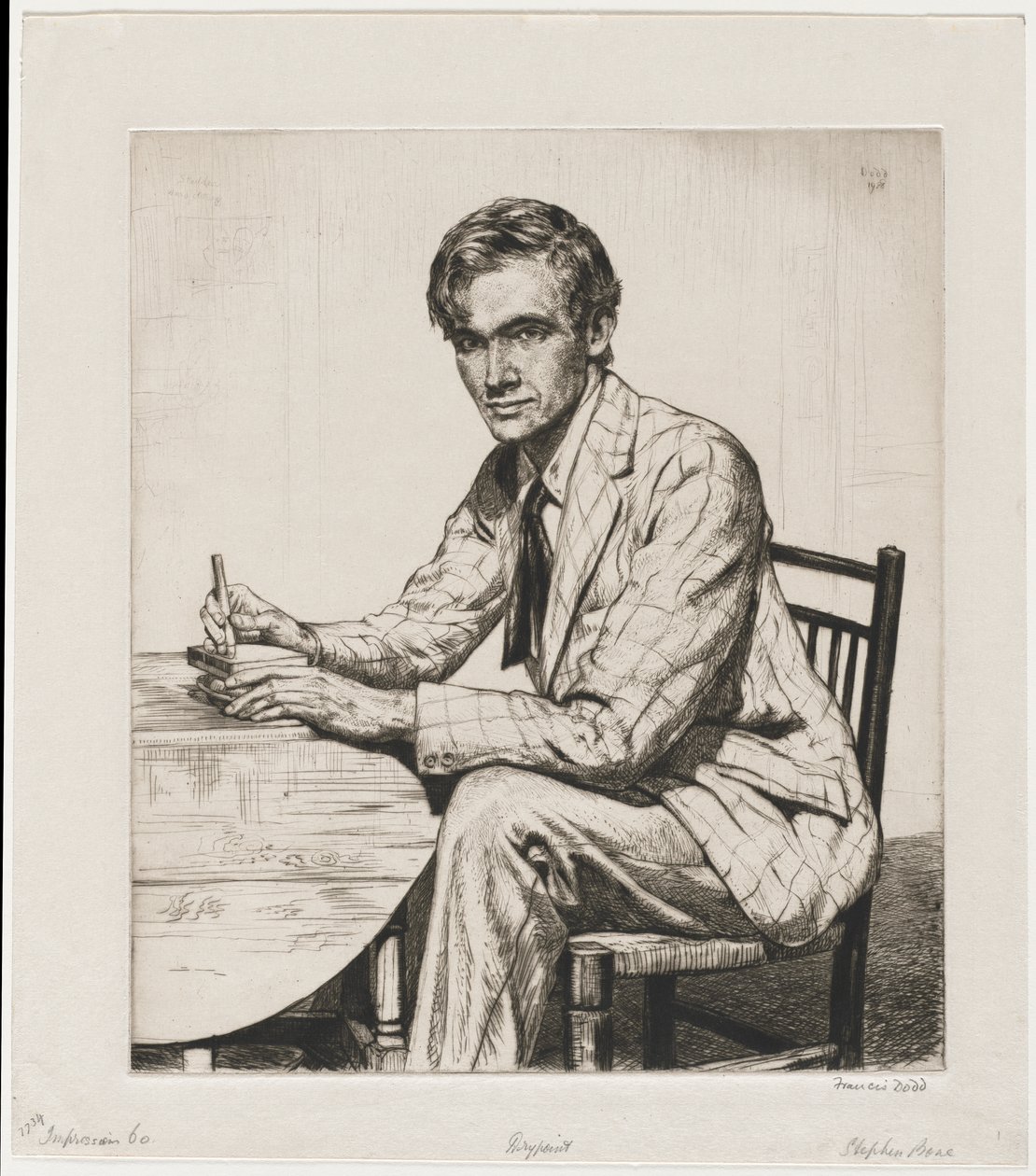 Corte de un bloque de madera de Francis Dodd